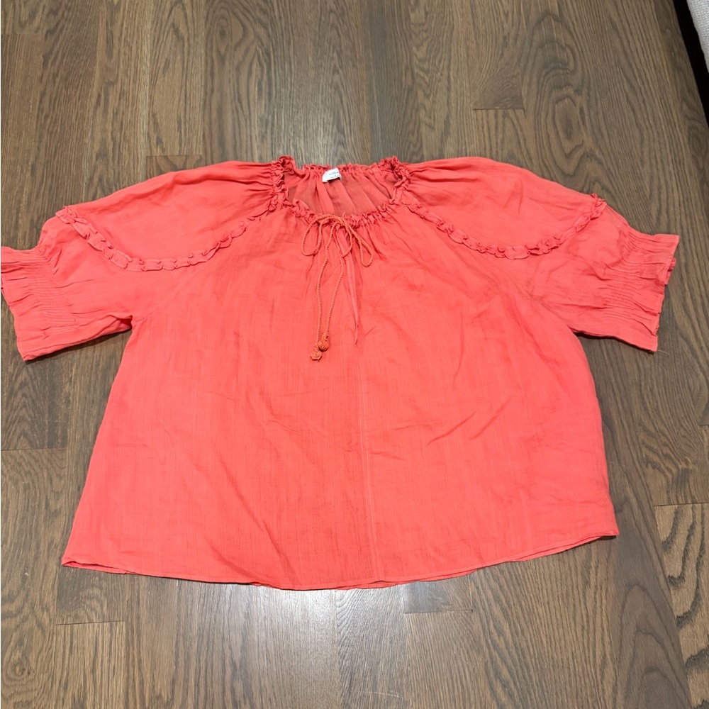 Women's Coral Peasant Blouse - Lightweight V-Neck
Aritzia Wilfred Reiki Blouse - Picture 9 of 9